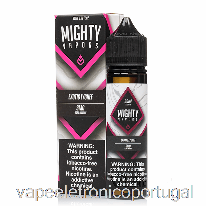 Vape Eletrônico Lichia Exótica - Vapores Poderosos - 60ml 3mg